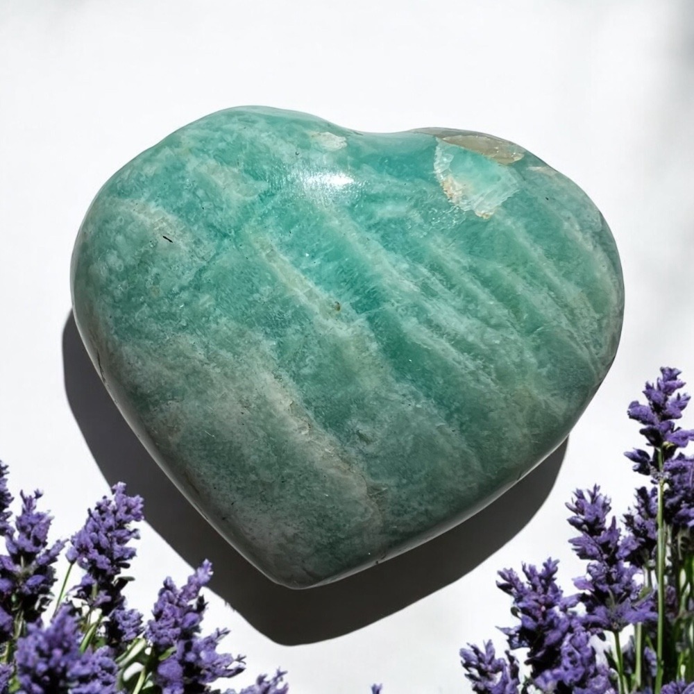 Amazonite Heart Carving‎